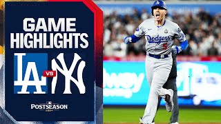 Dodgers vs Yankees World Series Game 3 Highlights 102824  MLB Highlights [upl. by Rovit559]