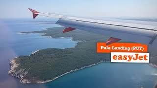 Picturesque Pula PUY Landing  easyJet  A319 [upl. by Anniroc585]