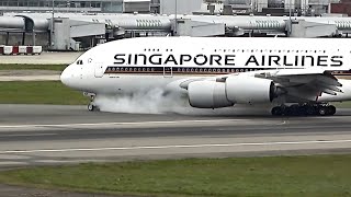 A380 Pilot Destroys Nose Gear [upl. by Nudnarb]