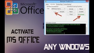 How To Activate Microsoft Office  all versions [upl. by Dragone]