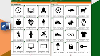 How to create English MCQs Booklet for School Kids in ms word 2019 [upl. by Nayek641]
