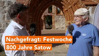 Satow feiert 800 Jahre  ein Verein belebt die Kirchruine im kleinen Park am See [upl. by Popele]