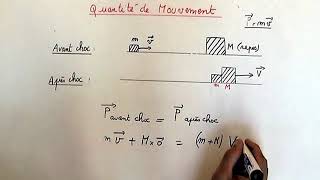 Exercice de sciences physique  quantité de mouvement [upl. by Stelmach]