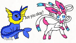 Sylveon x Vaporeon ♡ By haylie my friend read desc ♡ [upl. by Euphemie]