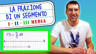 Frazione di un segmento come si calcola  I II e III Media Tutorial per genitori [upl. by Arotahs]