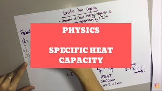 Physics  Specific Heat Capacity [upl. by Adekahs572]