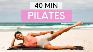 40 MIN FULL BODY WORKOUT  Intermediate Pilates With Weights [upl. by Adamina]