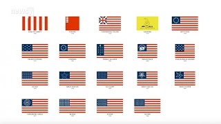 The Evolution Of US Flags In 80 Seconds [upl. by Saqaw52]