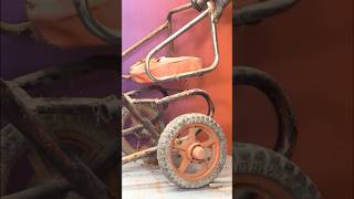 Old Rusty Tricycle Restoration  Dis Assembling shorts restoration [upl. by Homerus]