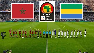 Morocco vs Gabon  AFRICA CUP OF NATIONS QUALIFICATION 2025 [upl. by Pucida945]