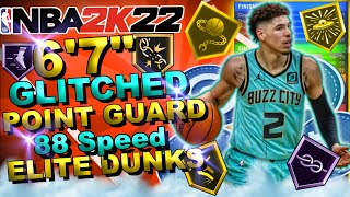 NBA 2K22 GAME BREAKING BUILD  67quot POINT GUARD LAMELO BALL BUILD [upl. by Dnilazor]