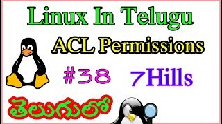 Linux turorials in Telugu  ACl permissions In Telugu  Access Control List [upl. by Lebam194]