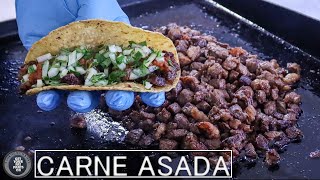 Taqueria Style Carne Asada Tacos  Blackstone Griddle [upl. by Squier]