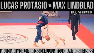 Final Lucas Protásio vs Max Lindblad Abu Dhabi World Professional Jiu Jitsu 2022 77kg React [upl. by Auohc77]