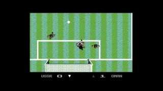 Microprose Soccer  C64 Longplay  Walkthrough [upl. by Htrag]