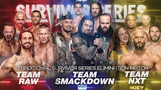 FULL MATCH  Team Raw vs Team SmackDown vs Team NXT  Elimination Match Survivor series 2019 [upl. by Gypsie]