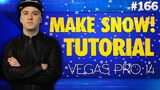 Vegas Pro 14 How To Make It Snow  Tutorial 166 [upl. by Akins800]