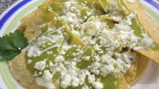 CHILAQUILES VERDES  Vicky Receta Facil [upl. by Rein]