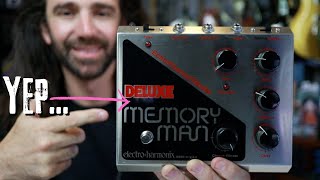 EHX Deluxe Memory Man  Best Delay Pedal Ever [upl. by Larrie]