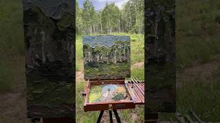 “Aspens” Plein Air Oil Painting  Colorado Mountains [upl. by Margo]