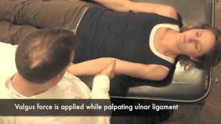 Valgus Stress Test  Elbow CR [upl. by Marelda]