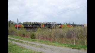 CN M306 Rounding the Curve at Lac Baker [upl. by Tisdale]