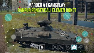 War Thunder Mobile Marder A1 Gameplay Ranpur Pengendali Elemen Roket Pemburu Tank [upl. by Pirali]