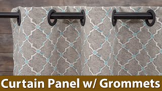 How to Sew a Curtain Panel With Grommets  Any Size [upl. by Lewes10]