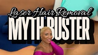 LaserHairRemoval MYTH BUSTING Does laser hair removal hurt Watch to find out nearme viral [upl. by Warp658]