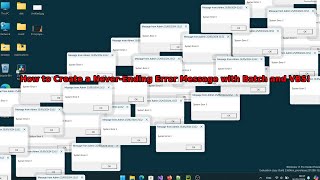 Ultimate Prank Infinite System Error PopUps Using Batch amp VBS [upl. by Nerti]