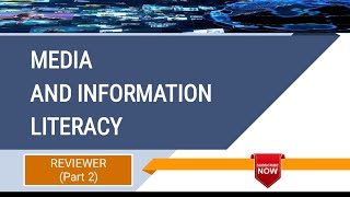 Media and Information Literacy  FINAL EXAM REVIEWER  PART 2 [upl. by Fionna144]