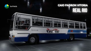 Expresso Real Rio CAIO Padron Vitoria  Ônibus 3d Blender  ônibus antigo Rio de Janeiro década 1980 [upl. by Enirak]