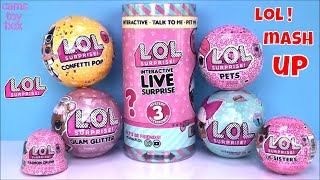 LOL Surprise LIVE Series 1 Glam Glitter Confetti POP Unboxing NEW TOY DOLLS SISTERS PETS [upl. by Tove]