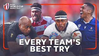 quotThat was a miracle tryquot  Every teams best try at Rugby World Cup 2023 [upl. by Sharman]