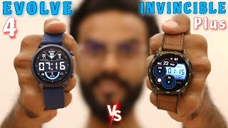 NoiseFit Evolve 4 vs Fire Boltt Invincible Plus COMPARISON🔥Which One Should You Buy [upl. by Kast]