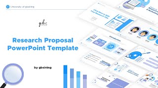 ResearchThesis Proposal PPT Template  gbsining [upl. by Anneh]