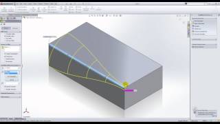 Variable Radius Fillets in SolidWorks [upl. by Yelsgnik729]