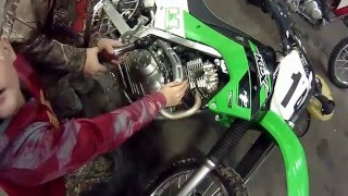 KLX Clutch Install [upl. by Ailahtan]