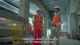 Kijkje achter de bouwhekken Westelijke Reizigerstunnel  PHS Amsterdam [upl. by Lemak257]