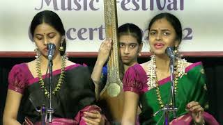 Anahita amp Apoorva  Vocal l Carnatic Music Concert l Narada Gana Sabha [upl. by Grimonia]