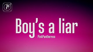 PinkPantheress  Boys a liar Lyrics [upl. by Bubalo]