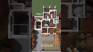 bloxburg 2 story autumn house layout idea 🍂✨ shorts bloxburg bloxburgbuild roblox bloxburghouse [upl. by Dorthea57]