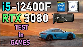 i5 12400F OC  RTX 3080  Test in GAMES  HIGH Settings Tech MK [upl. by Ellimahs951]