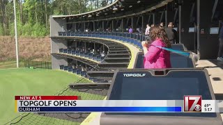 Top Golf opens in Durham [upl. by Supple702]