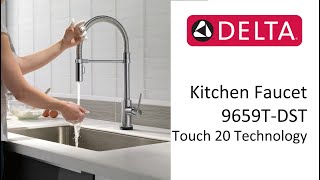 Delta Kitchen Faucet Installation with Touch2O Technology [upl. by Treulich]