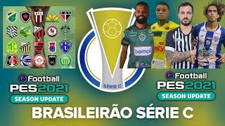 🚨 Como criar o campeonato brasileiro série C no PES 2021 [upl. by Sorvats]