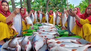 80 KG Pangasius Fish Cutting  Pangas Fish amp Bottle Gourd Gravy Recipe  Bengali Fish Curry [upl. by Cioban79]