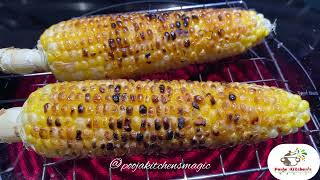 How To Make Smoky Grilled Masala Corn On Induction cooktop  मसाला भुट्टा  Butter Masala Bhutta [upl. by Okimuk652]