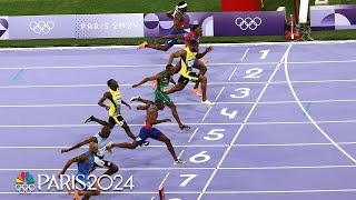 Track and field finishes BUT they keep getting more dramatic  Paris Olympics  NBC Sports [upl. by Benilda467]