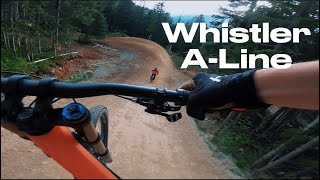 Whistler Bike Park ALine 2023 4K Full Lap [upl. by Sredna]